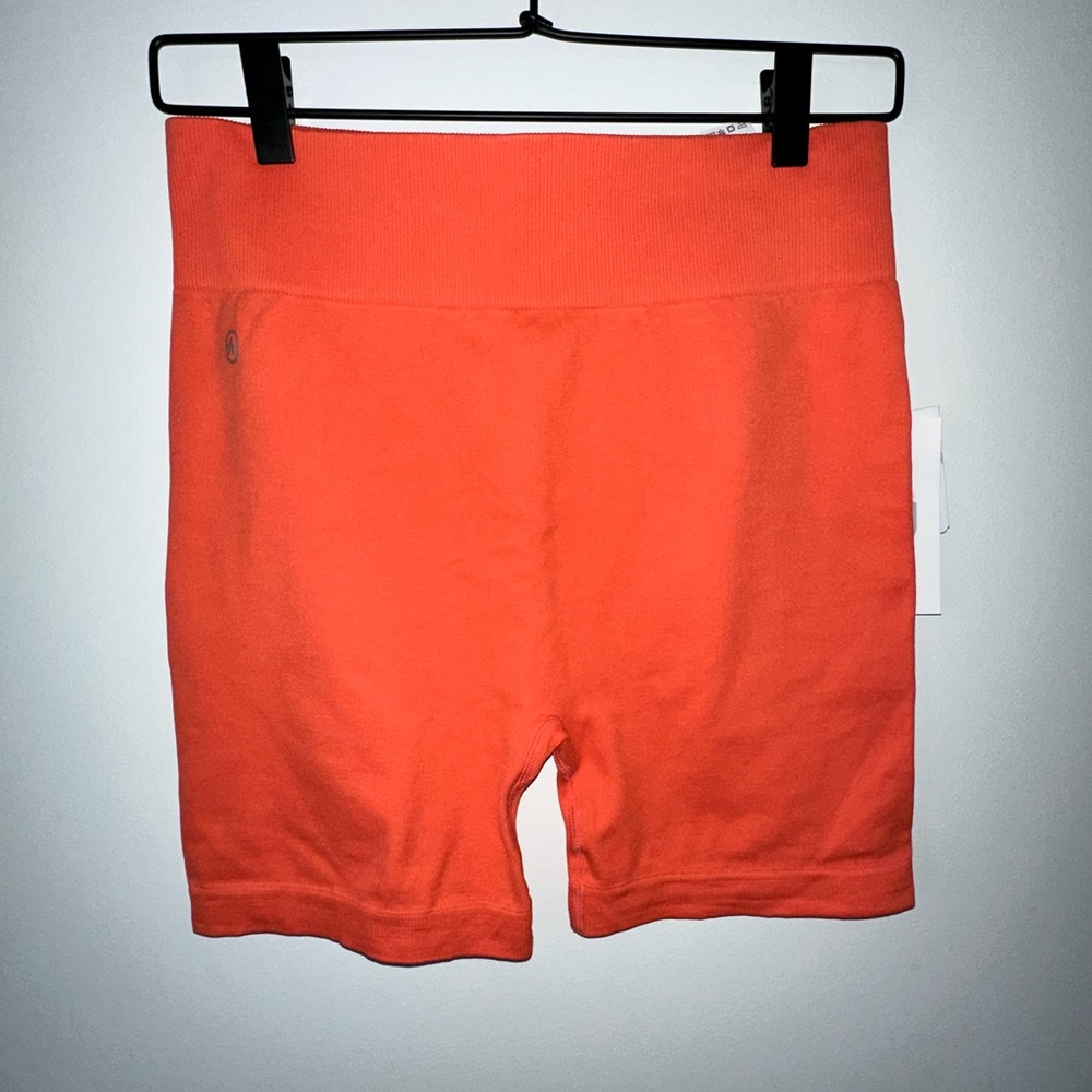 Coral Biker Shorts